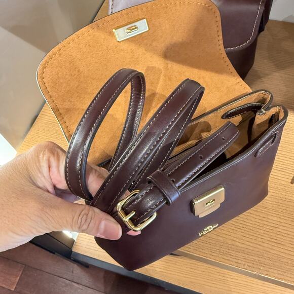 Coach Emory Top Handle Bag CCE54 smooth leather/Espresso - Picture 10 of 13